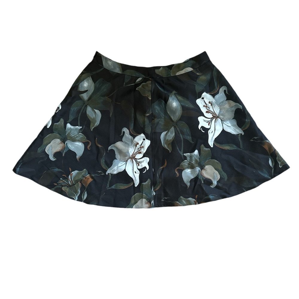 Club Monaco floral A-line, skater skirt, EUC size 12